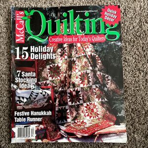 McCall's QUILTING December 2002 15 Holiday Quilt Patterns & Instructions Book